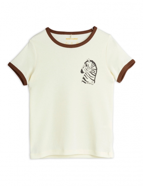 MINI RODINI T-Shirt Zebra - off white